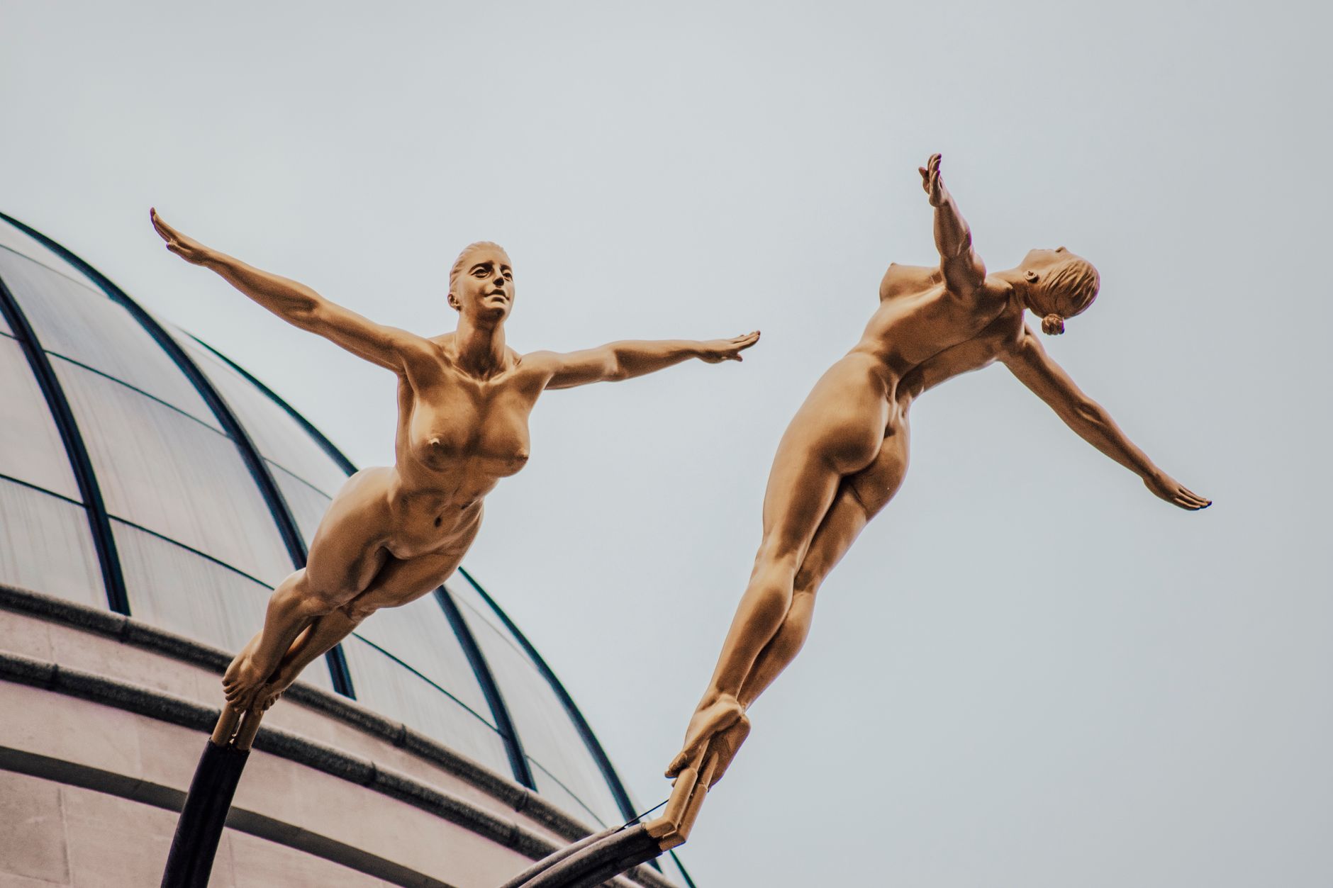 Trump nude statue